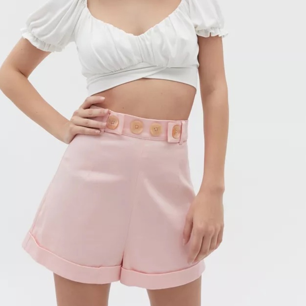 Finders Keepers Valentina High-Waisted Short in Rose